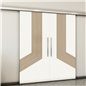 Holzschiebetür Slim-Line - Eiche und Weiss Model 3073 Holzschiebetür Slim-Line - Eiche und Weiss Model 3073