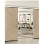 Holzschiebetür Slim-Line - Eiche und Weiss Model 3074 Holzschiebetür Slim-Line - Eiche und Weiss Model 3074