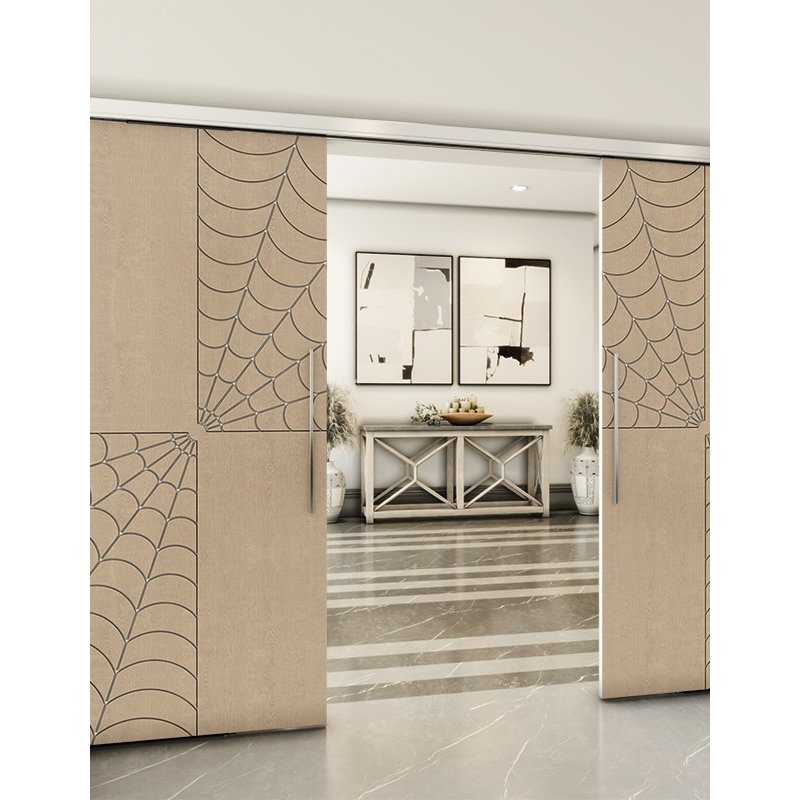 Holzschiebetür Slim-Line - Eiche und Weiss Model 3076 Holzschiebetür Slim-Line - Eiche und Weiss Model 3076