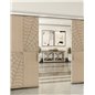 Holzschiebetür Slim-Line - Eiche und Weiss Model 3076 Holzschiebetür Slim-Line - Eiche und Weiss Model 3076