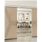 Holzschiebetür Slim-Line - Eiche und Weiss Model 3079 Holzschiebetür Slim-Line - Eiche und Weiss Model 3079