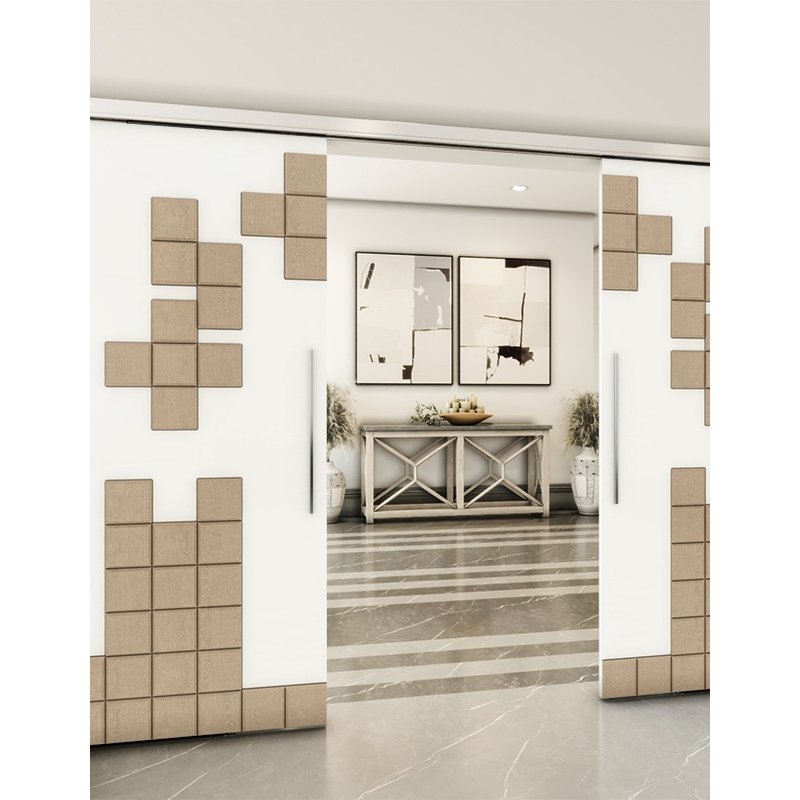 Holzschiebetür Slim-Line - Eiche und Weiss Model 3081 Holzschiebetür Slim-Line - Eiche und Weiss Model 3081