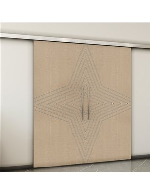 Holzschiebetür Slim-Line - Eiche und Weiss  Model 3083-2