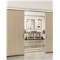 Holzschiebetür Slim-Line - Eiche und Weiss Model 3084 Holzschiebetür Slim-Line - Eiche und Weiss Model 3084