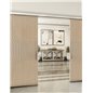 Holzschiebetür Slim-Line - Eiche und Weiss Model 3085 Holzschiebetür Slim-Line - Eiche und Weiss Model 3085