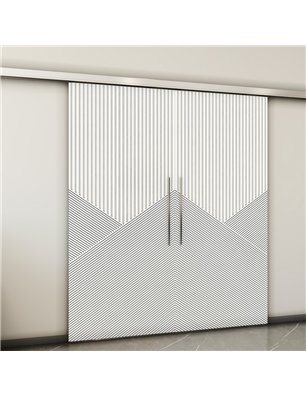 Holzschiebetür Slim-Line - Weiss  Model 3044-2