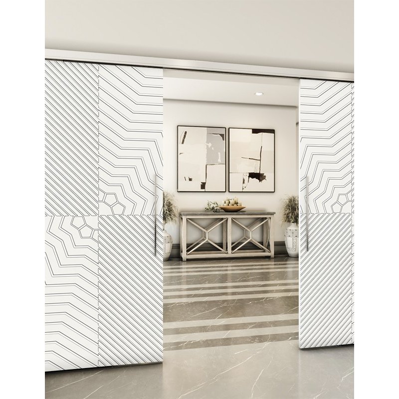 Holzschiebetür Slim-Line - Weiss Model 3050 Holzschiebetür Slim-Line - Weiss Model 3050