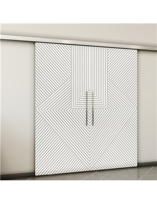 Holzschiebetür Slim-Line - Weiss  Model 3058-2