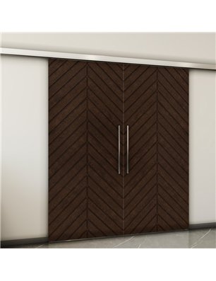 Holzschiebetür Slim-Line - Wenge  Model 3024-2