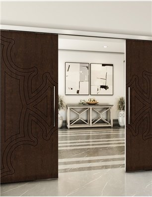 Holzschiebetür Slim-Line - Wenge  Model 3086