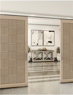 Holzschiebetür Slim-Line - Eiche  Model 3015