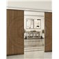 Holzschiebetür Slim-Line - Nussbaum Model 3035 Holzschiebetür Slim-Line - Nussbaum Model 3035