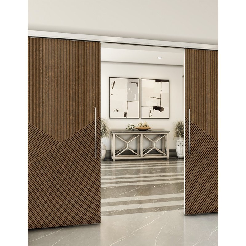 Holzschiebetür Slim-Line - Nussbaum Model 3044 Holzschiebetür Slim-Line - Nussbaum Model 3044
