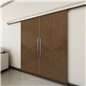 Holzschiebetür Slim-Line - Nussbaum Model 3044 Holzschiebetür Slim-Line - Nussbaum Model 3044
