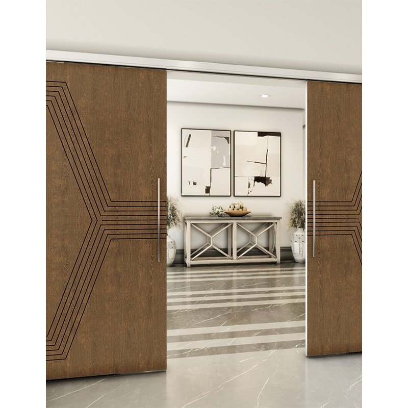 Holzschiebetür Slim-Line - Nussbaum Model 3079 Holzschiebetür Slim-Line - Nussbaum Model 3079