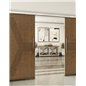 Holzschiebetür Slim-Line - Nussbaum Model 3079 Holzschiebetür Slim-Line - Nussbaum Model 3079