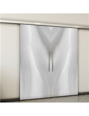 Holzschiebetür Slim-Line - Weiss 3D  Model 3009-2