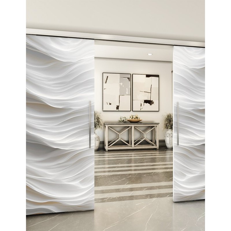 Holzschiebetür Slim-Line - Weiss 3D Model 3036 Holzschiebetür Slim-Line - Weiss 3D Model 3036
