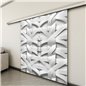 Holzschiebetür Slim-Line - Weiss 3D Model 3038 Holzschiebetür Slim-Line - Weiss 3D Model 3038