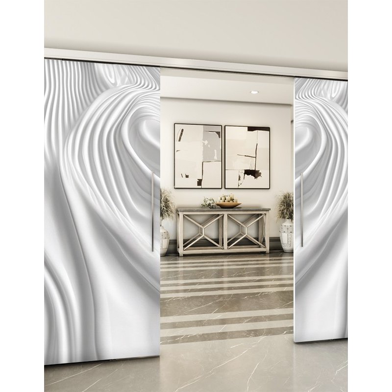 Holzschiebetür Slim-Line - Weiss 3D Model 3043 Holzschiebetür Slim-Line - Weiss 3D Model 3043