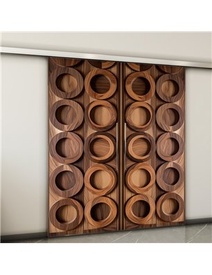 Holzschiebetür Slim-Line - Holzkunst  Model 3046-2