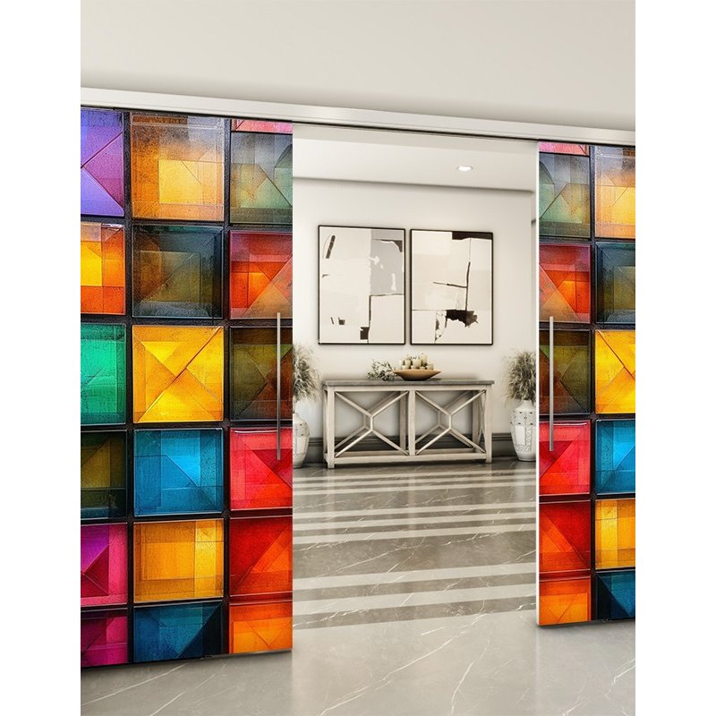 Holzschiebetür Slim-Line - Geometrie Model 3033 Holzschiebetür Slim-Line - Geometrie Model 3033