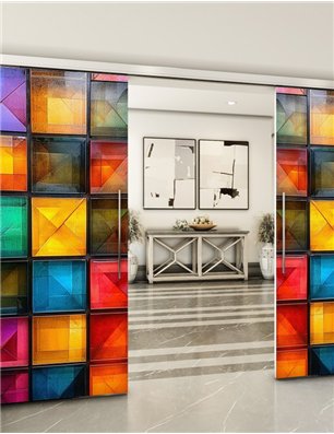 Holzschiebetür Slim-Line - Geometrie  Model 3033