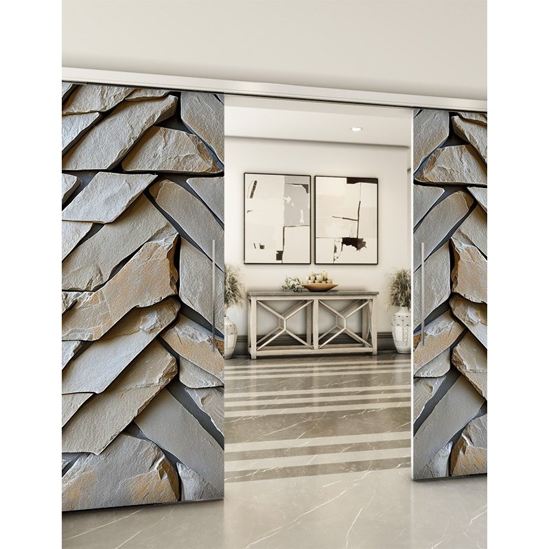 Holzschiebetür Slim-Line - Beton und Stein Model 3028 Holzschiebetür Slim-Line - Beton und Stein Model 3028