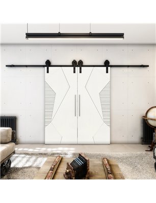 Holzschiebetür Barn-Line - Weiss  Model 4033-2