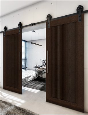 Holzschiebetür Barn-Line - Wenge  Model 4005