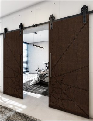 Holzschiebetür Barn-Line - Wenge  Model 4068