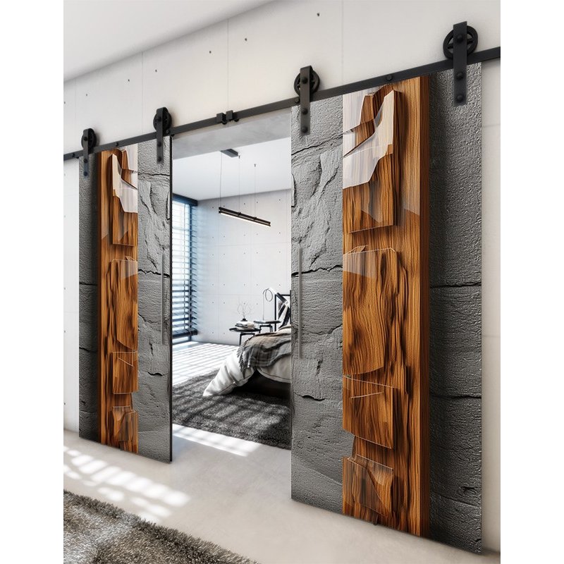 Holzschiebetür Barn-Line - Holzkunst Model 4077 Holzschiebetür Barn-Line - Holzkunst Model 4077