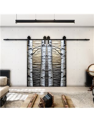 Holzschiebetür Barn-Line - Holzkunst  Model 4077-2