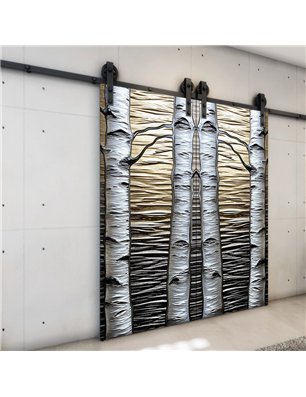 Holzschiebetür Barn-Line - Holzkunst  Model 4077-3