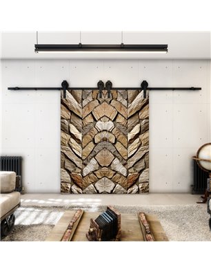 Holzschiebetür Barn-Line - Beton und Stein  Model 4009-2