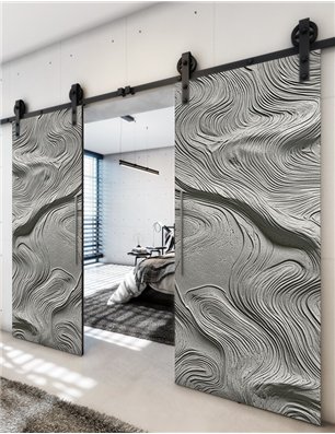 Holzschiebetür Barn-Line - Beton und Stein  Model 4047