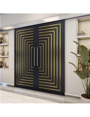 Holzschiebetür Eco-Line - Holz-Mix  Model 4001-2