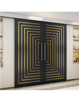 Holzschiebetür Eco-Line - Holz-Mix  Model 4001-3