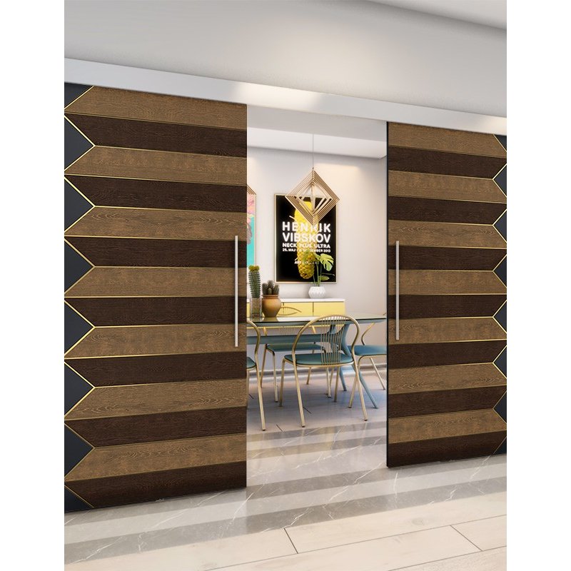 Holzschiebetür Eco-Line - Holz-Mix Model 4007 Holzschiebetür Eco-Line - Holz-Mix Model 4007