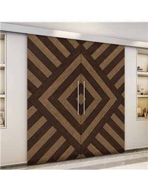 Holzschiebetür Eco-Line - Holz-Mix  Model 4037-3