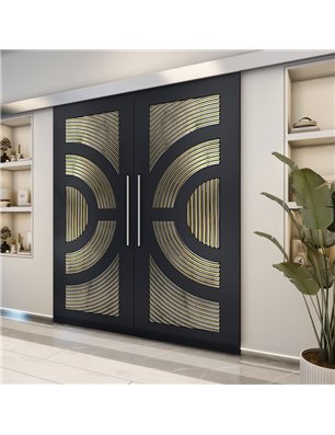 Holzschiebetür Eco-Line - Holz-Mix  Model 4051-2