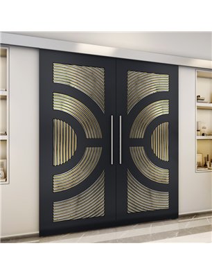 Holzschiebetür Eco-Line - Holz-Mix  Model 4051-3