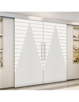 Holzschiebetür Eco-Line - Weiss  Model 4053-3