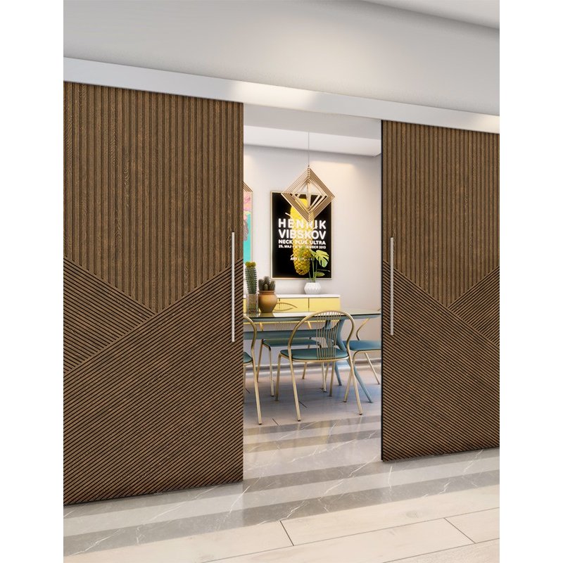 Holzschiebetür Eco-Line - Nussbaum Model 4044 Holzschiebetür Eco-Line - Nussbaum Model 4044