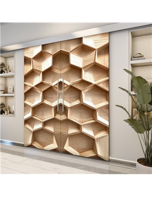 Holzschiebetür Eco-Line - Holzkunst  Model 4013-2