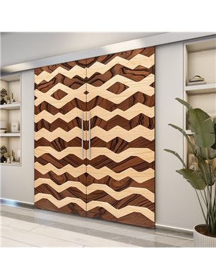 Holzschiebetür Eco-Line - Holzkunst  Model 4050-2