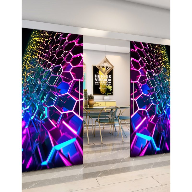 Holzschiebetür Eco-Line - Geometrie Model 4007 Holzschiebetür Eco-Line - Geometrie Model 4007