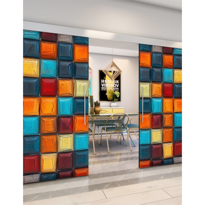 Holzschiebetür Eco-Line - Geometrie Model 4032 Holzschiebetür Eco-Line - Geometrie Model 4032