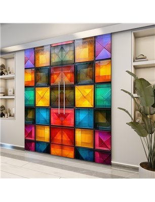 Holzschiebetür Eco-Line - Geometrie  Model 4033-2