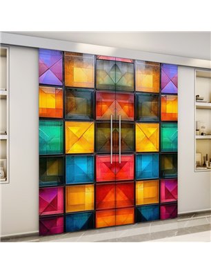 Holzschiebetür Eco-Line - Geometrie  Model 4033-3